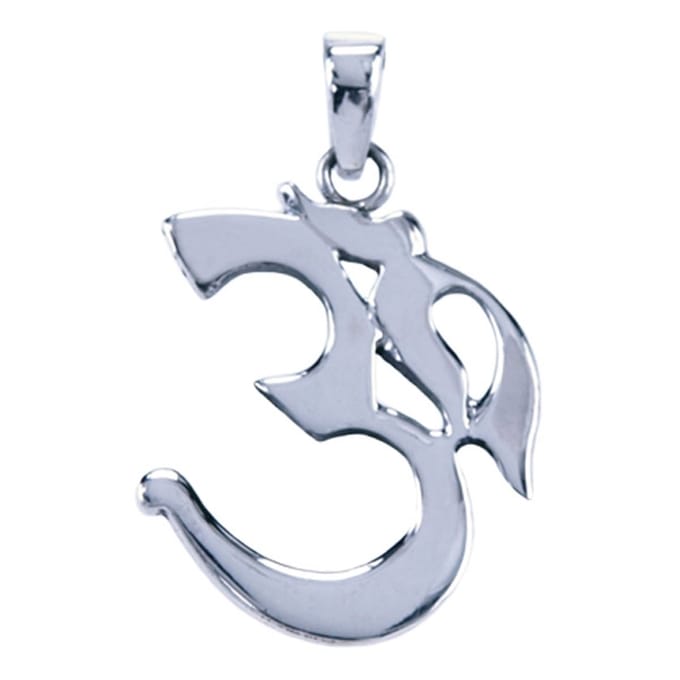 Zilveren Aum ketting hanger