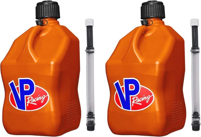 5 Gallon Motorsport Utility Container met Vulslangen - Oranje