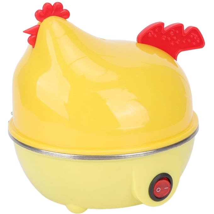 Elektrische Eierkoker Multifunctioneel Kipvorm Snel Koken 7 Eieren Capaciteit Automatische Uitschakeling Mini Ontbijt yellow