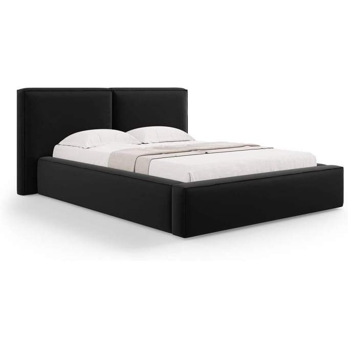 Bedframe Jodie met opbergruimte velvet 140 x 200 cm | Micadoni