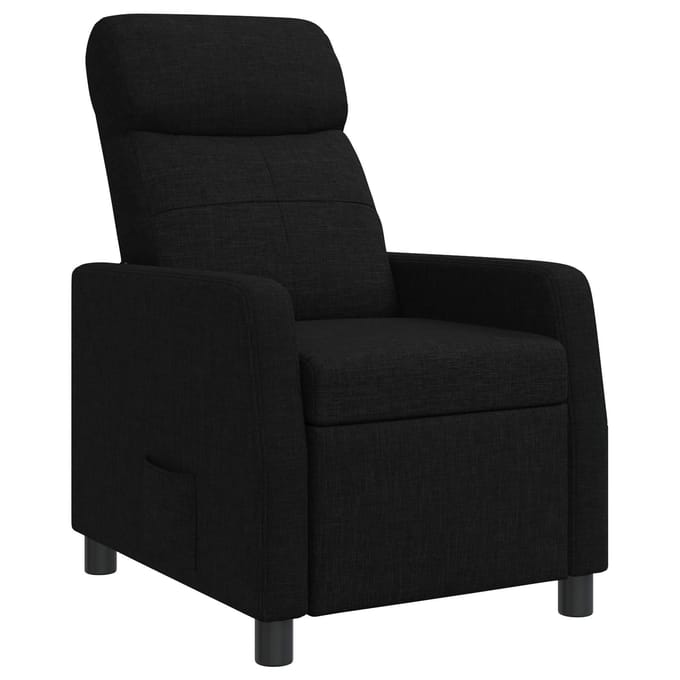 vidaXL - Recliner - Zwart - Stof