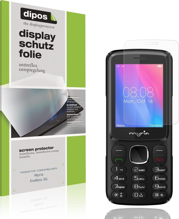 dipos – 4x Matte Beschermfolie geschikt voor Myria Endless 3G | Krasbestendige & antireflecterende Screenprotector Ultra-Thin
