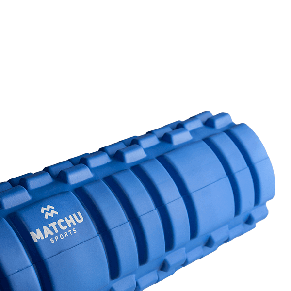 Matchu Sports - Foam roller - Foamroller - Bindweefselmassage - Massage roller - 33 cm - Hard - Blauw