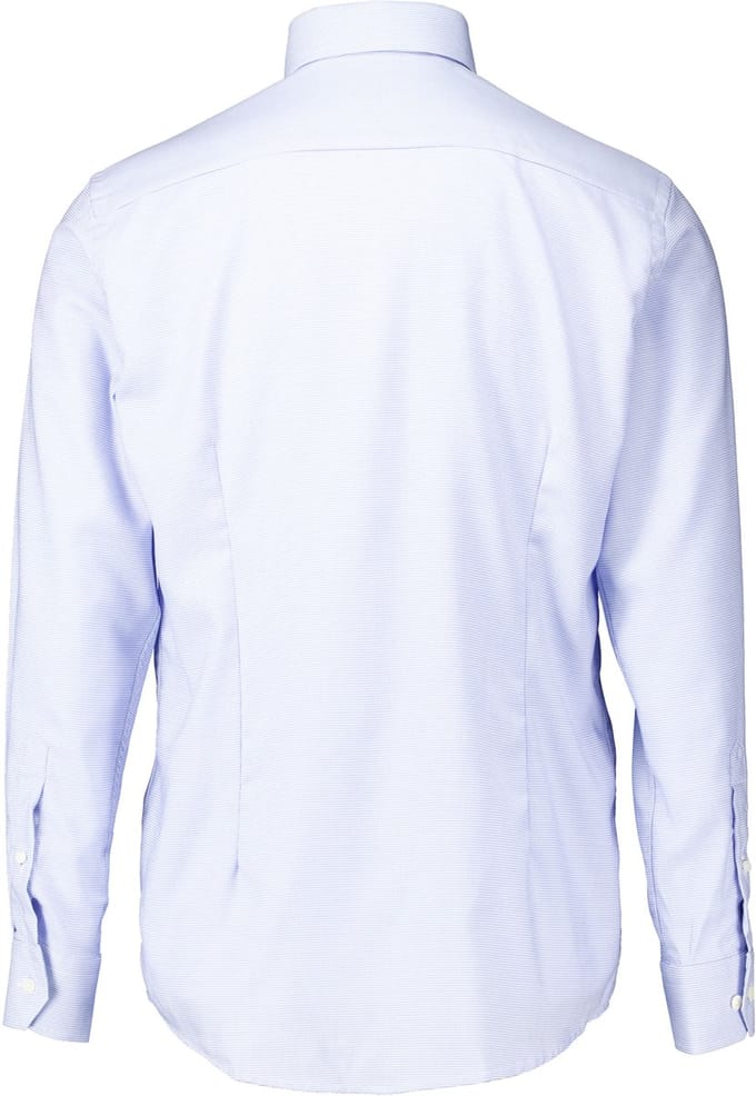 Eton - Overhemd Lichtblauw Eton Semi Solid Effect Dobby Shirt Lange Mouw Overhemd Lichtblauw 100013824
