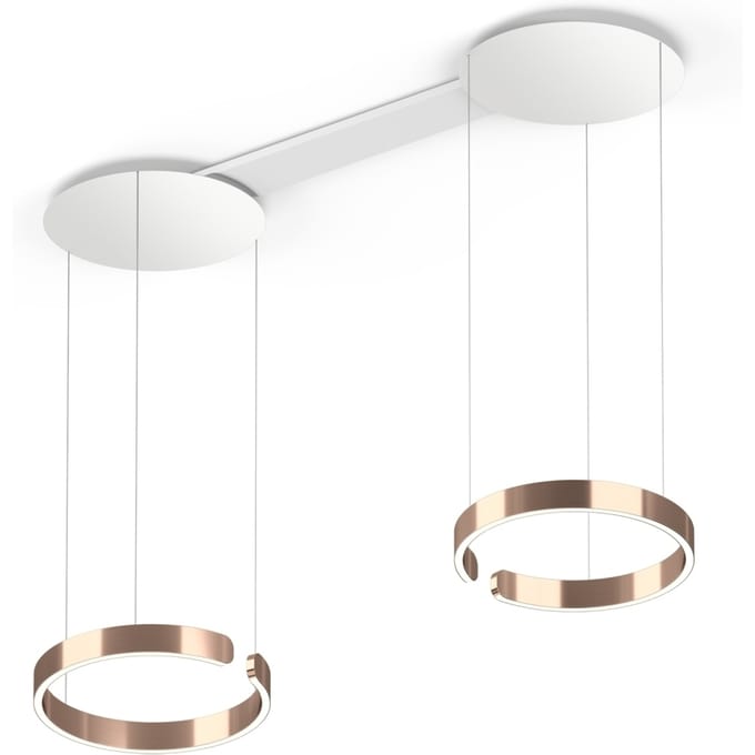 Occhio - Mito Sospeso Due 40 Hanglamp - roségoud - variabel - met Occhio Air - table/wide