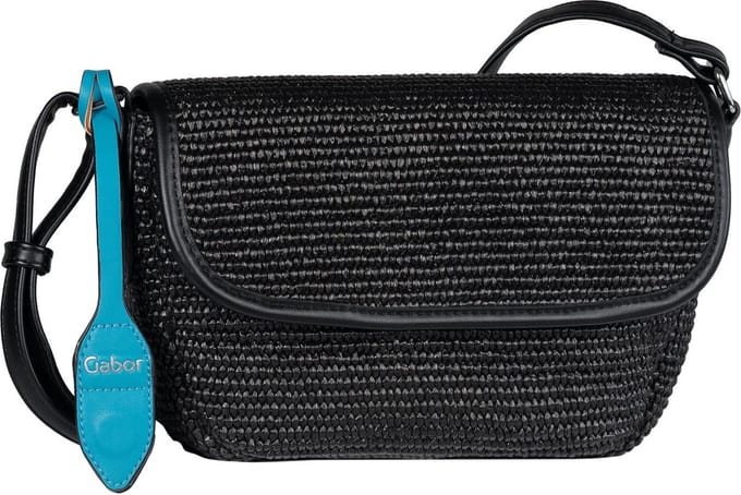 Gabor Schoudertas Eleanor Top Zip Flap Bag Black Zwart