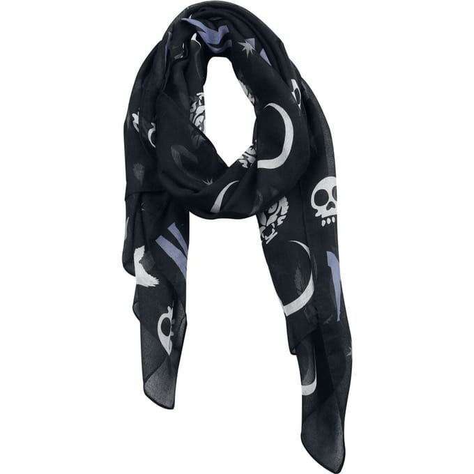 Wednesday Doek - Nevermore - voor Vrouwen - meerkleurig