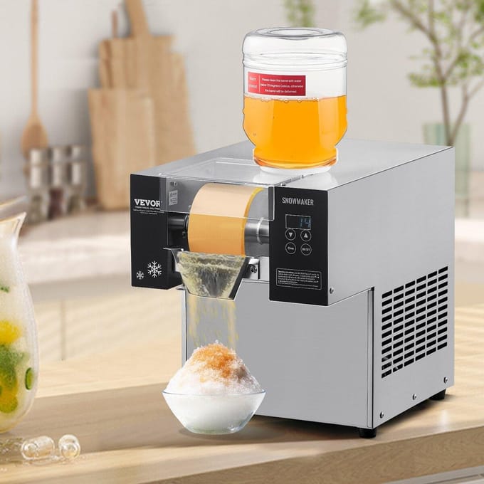 Machine à glace pilée Snowflake Commerciale 176LBS/24H Acier Inoxydable pour Glace