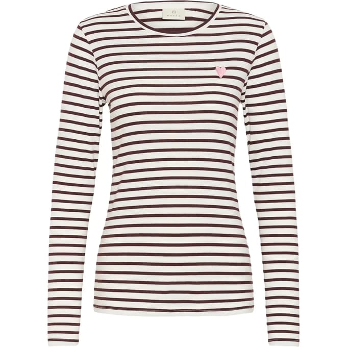 Dames-T-shirt met lange mouwen KAFFE LIDdy