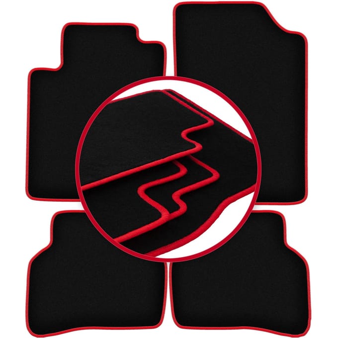 CARLUX-RED automatten voor: Mazda MX-3 coupé (1991-1998)