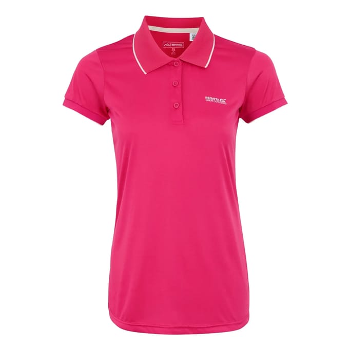 T-shirt Korte Mouwen Hiking Dames Roze Accenten