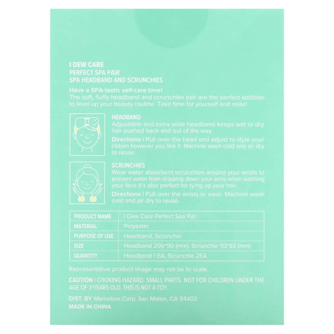 I Dew Care, Perfect Spa Fair, ensemble de 3 pièces white