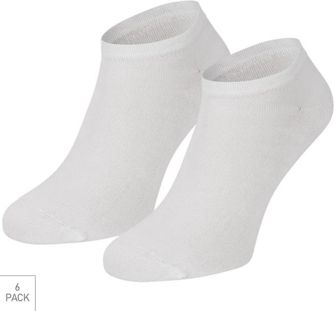 Boru Bamboo - 6-Pack - Sneakersokken - Bamboe - Hypoallergeen - Heren / Dames - wit - 36-40 - 2303