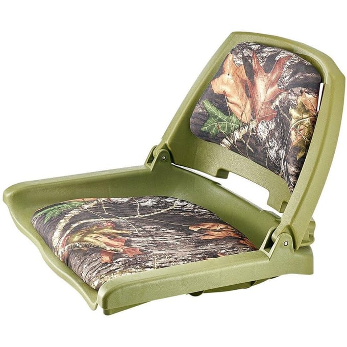 Bootstoel Lage Rugleuning Klapbare Bootstoel Schuimkussen Camouflage