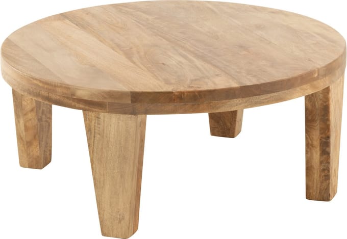 J-Line salontafel Rond - hout - naturel