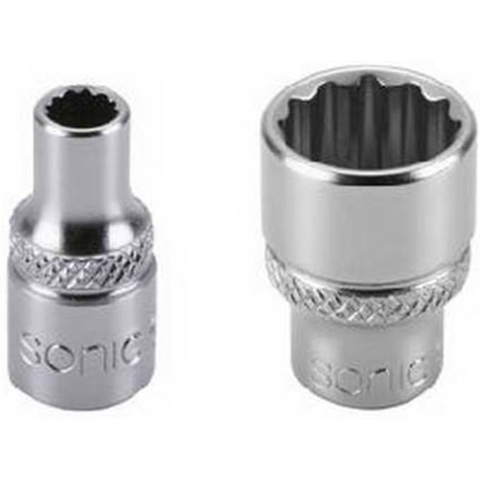 Merkloze 12-zijdige dop 1/4" metrische maat 5,5 mm