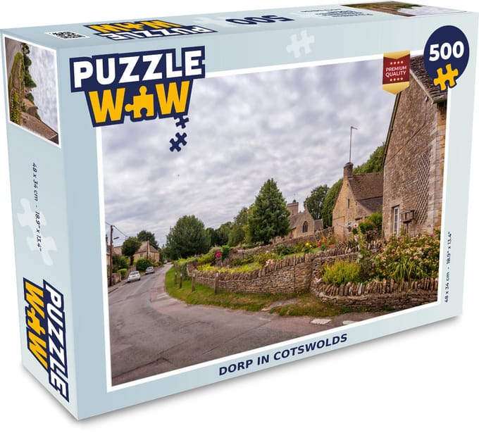 Puzzel Dorp in Cotswolds - Legpuzzel - Puzzel 500 stukjes