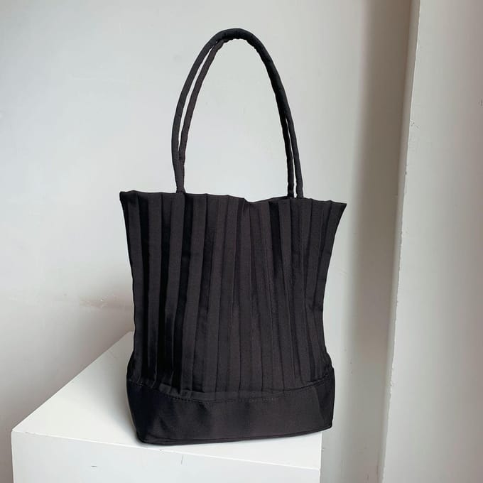 Originele Designer Geplooide Schoudertas Emmer Tas voor Dames gray