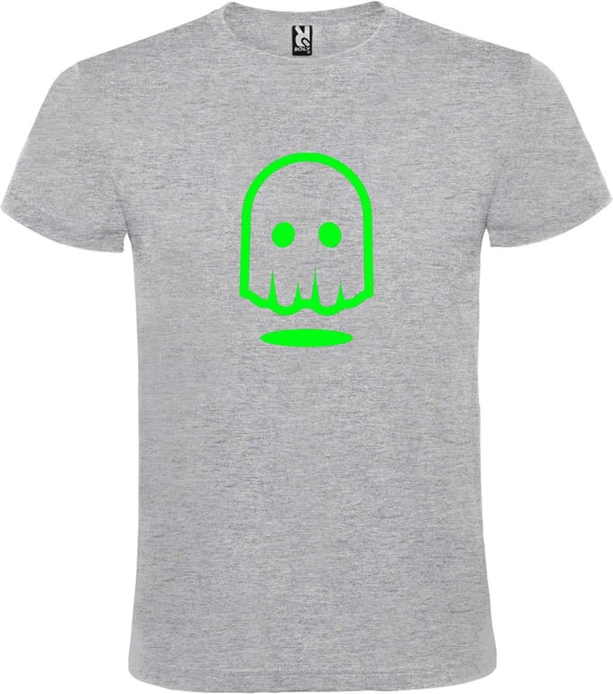 Grijs T-shirt ‘Spookje’ Groen maat S