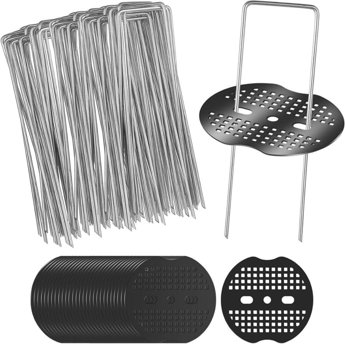 CRLYN® Gronddoekpennen - Worteldoek Pennen - Zilver