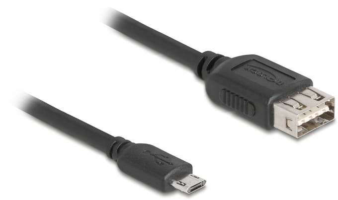 Delock USB 2.0 Kabel EASY USB Typ Micro-B Stecker zu EASY USB Typ-A Buchse 2 m