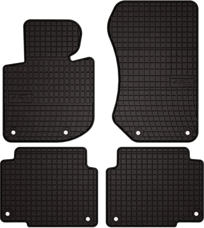 Wielganizator SolidPRO Serie - Rubberen Automatten - BMW 3 E36 - Cijfers Zwart - Perfecte Pasvorm