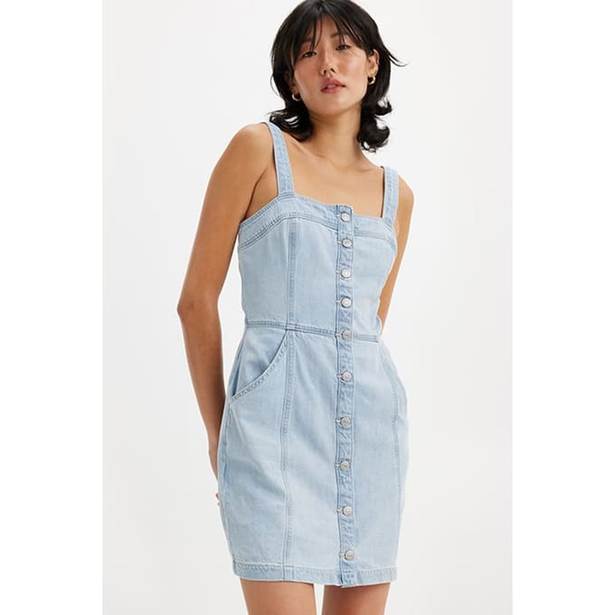 Levi's Drea Mini Dresse Blue Maat: L | Mini Jurken Outlet | Dames | Blauw