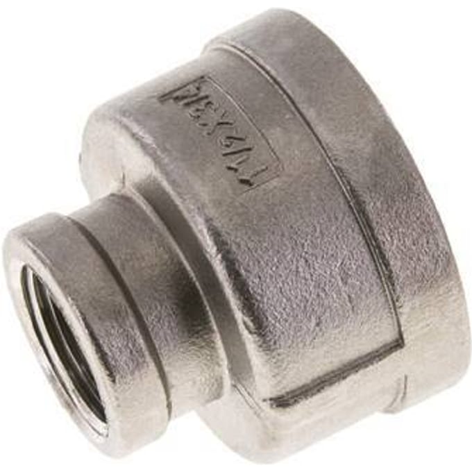 1 1/2'' NPT x 3/4'' NPT RVS Ronde Sok 16 Bar