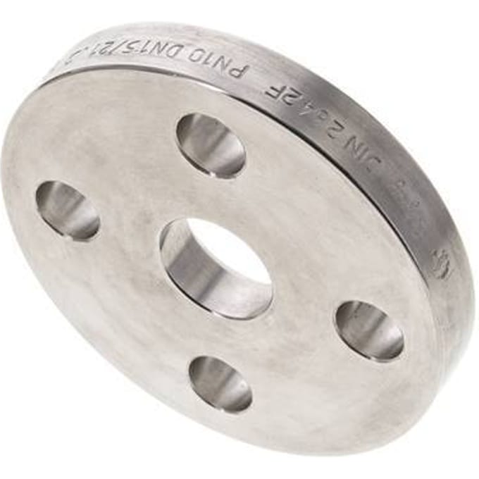 Losse Flens DN15-PN10 RVS 1.4571 DIN 2642 Volledig Materiaal