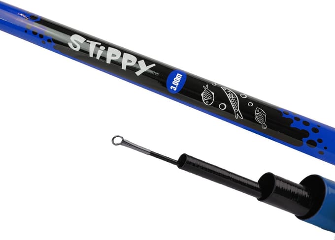 X2 Stippy - Telescoop Hengel - Vaste hengel - Vaste stok - 3.00m - Blauw