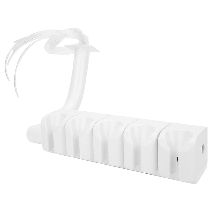 Tandheelkundig Handstuk Rek 5-Zits Handstuk Houdstandaard Rek Tandartsstoel Accessoire white
