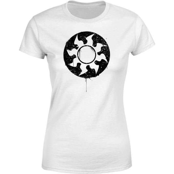 Magic The Gathering White Mana Splatter Women's T-Shirt - White - M