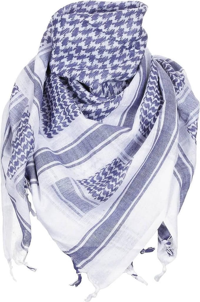 MFH Shemagh - PLO Sjaal - Arafat - Blauw/Wit