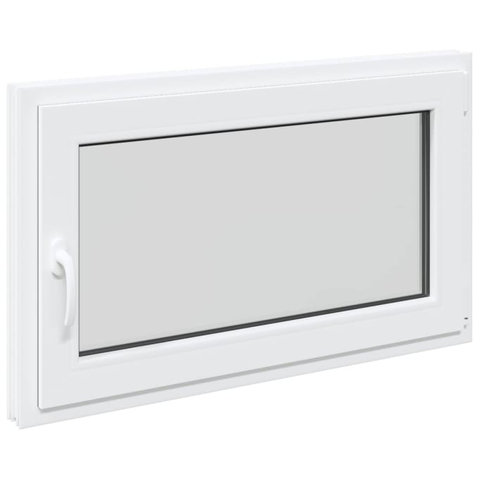 vidaXL - Kleur - binnenkant - kelderraam - Wit - RISOR - 100 - x - 60 - cm