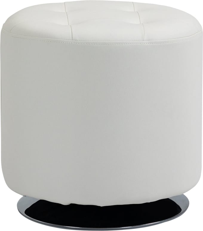 HOMCOM-Voetenbank-PU-45,5x45,5x44,5cm-Wit