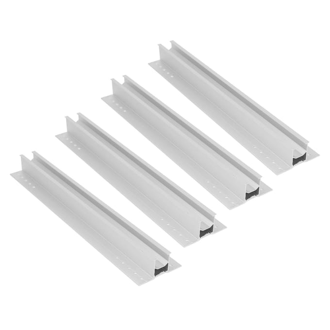 Zonnepaneel Montagebeugel Set Aluminiumlegering Stevig Bevestigen Zonnepaneel PV Montagestandaard Rek white