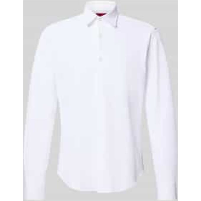 Slim fit zakelijk overhemd in structuurlook Model 'ERMO'