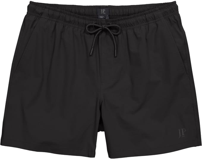 JP 1880 - Heren - zwemshort FLEXNAMIC® beachwear elastische tailleband - Zwart - Maat L