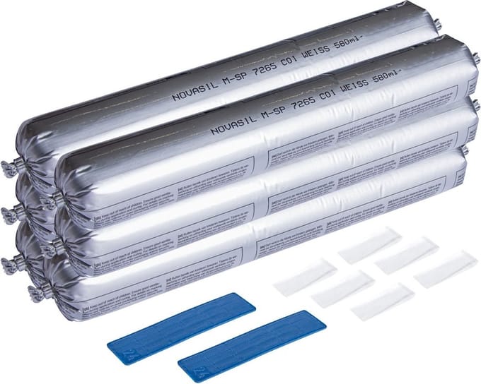 Schulte achterwand lijmset - 6 stuks voor vol verlijming - D19024