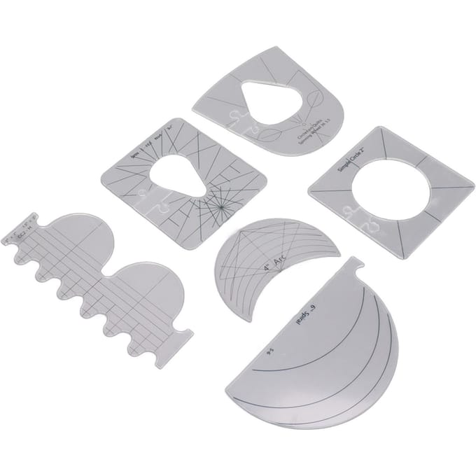 Naairuler Multifunctionele Acryl Speciale Vorm Naairuler Patchwork Gereedschap Naaipatroon white