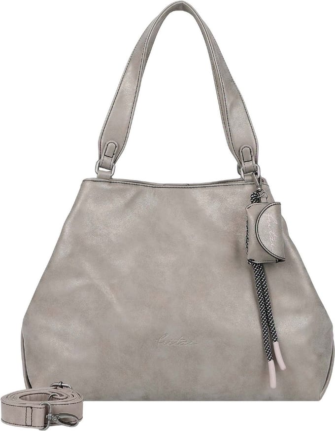 Fritzi aus Preußen Schoudertas Bitzi03 Jive Shopper Metallic Shell Taupe