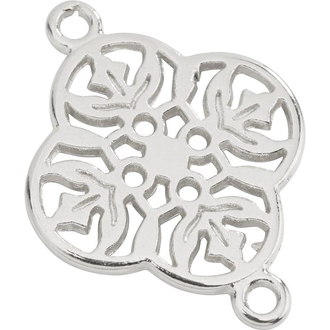 Charms connector "Ornament" - Zilver