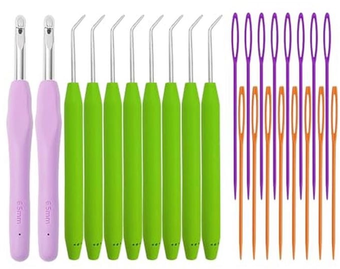 24-delige multifunctionele haakset en breigereedschap voor creatief handwerk