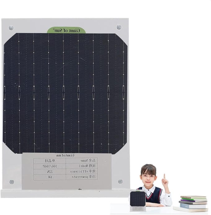 Zonnecel Oplader - Zonnepaneel Module - Educatief Hulpmiddel - Transparant Design - 20x15x5 cm - Transparant