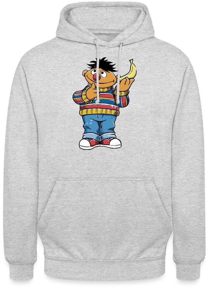 Sesamstraat Ernie Banana Telefoon Hoodie Unisex
