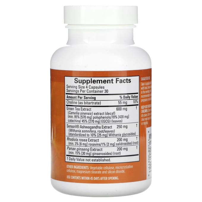 BrainMD, Focus & Energie, 120 Plantaardige Capsules