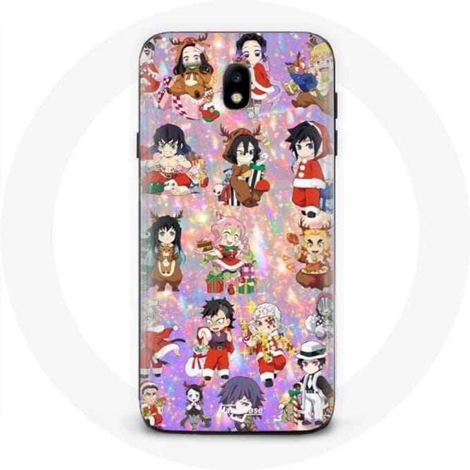 Coque pour Samsung Galaxy J5 2017 Demon slayer merry christmas affiche le cadeau de noël
