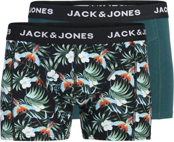 JACK&JONES - JACBIRD LEAVES TRUNKS 2 PACK - Heren - Onderbroeken