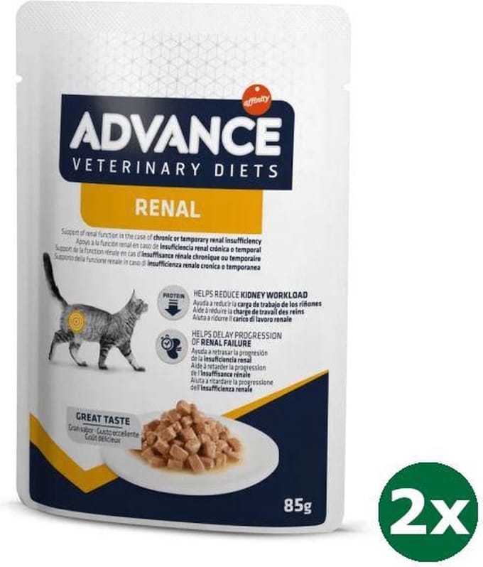Advance veterinary diet cat renal kattenvoer 2x 12x85 gr