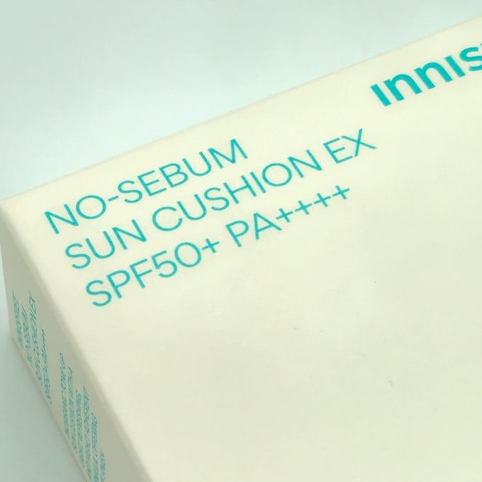 [INNISFREE] No Sebum Sun Cushion 15g (SPF50+/PA++++) 1pc + Sample Gifts beige